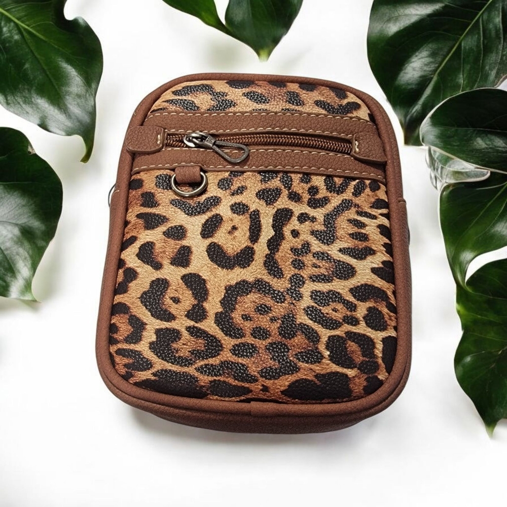 Leopard Print Crossbody Bag
